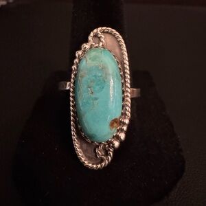 Turquoise‎ Sterling Silver Women's Ring